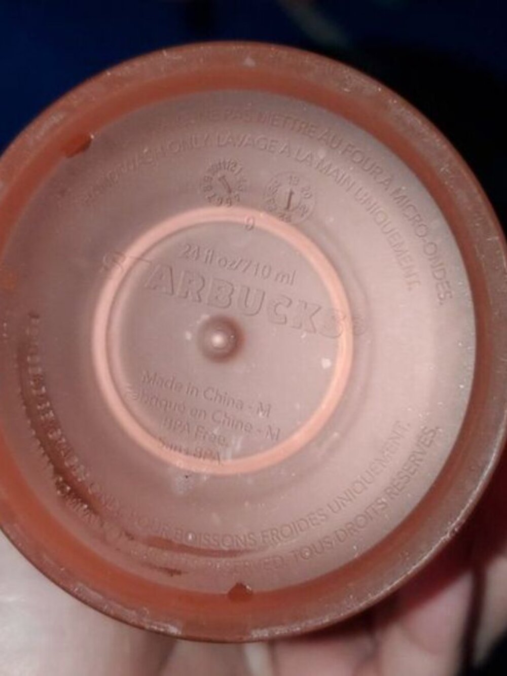 Starbucks Summer 2020 Orange Coral Swirl Cold Cup Tumbler - Picture 6 of 7